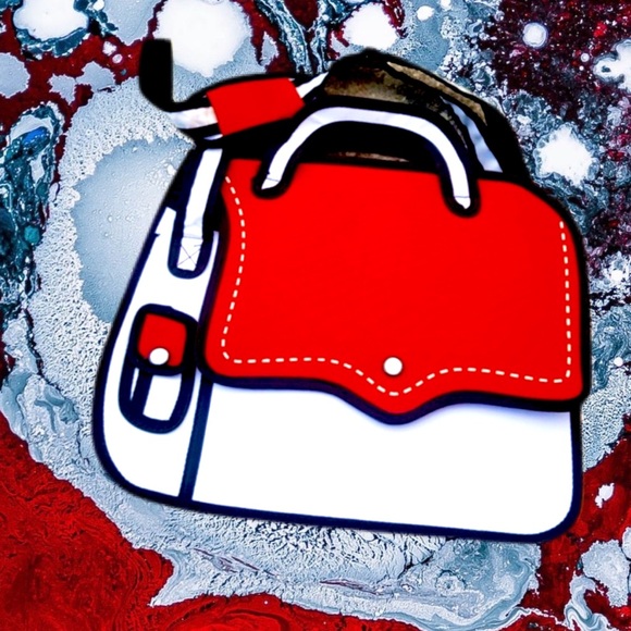 2-D “JUMP FROM PAPER’-ESQUE MESSENGER BAG! - Picture 2 of 7